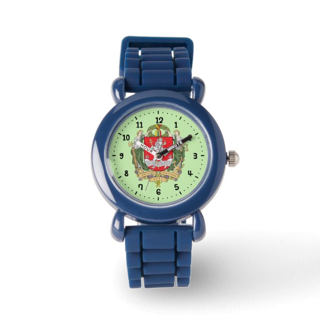 Coat of arms of Vilnius, Lithuania Wrist Watch Horloge (Voorkant)