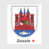 Coat of arms of Wittenberg, Germany Sticker (Vel)