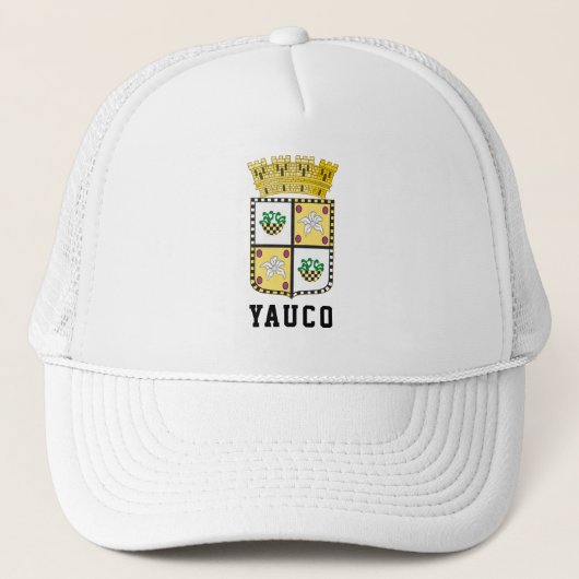 Coat of Arms of Yauco, Puerto Rico Trucker Pet (Voorkant)