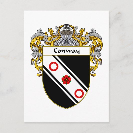 Coat of Arms van Conway (gemanteld) Briefkaart (Voorkant)