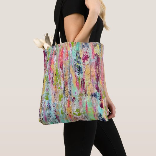 Coat van Veel Kleuren Canvas tas (Dichtbij)