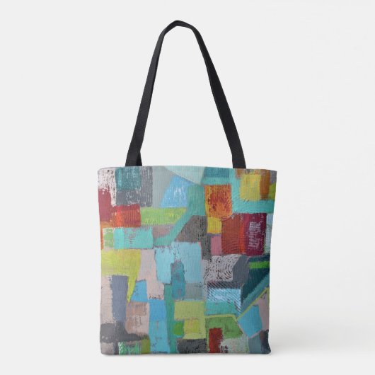 Coat van Veel Kleuren Canvas tas (Achterkant)