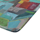 Coat van vele kleuren 6 x 7 Deco glazen snijplank (Hoek)