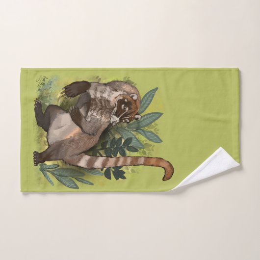 Coatamundi of White Nosed Coati Handdoek (Handdoek)