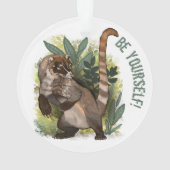 Coatamundi of White Nosed Coati Ornament (achterkant)
