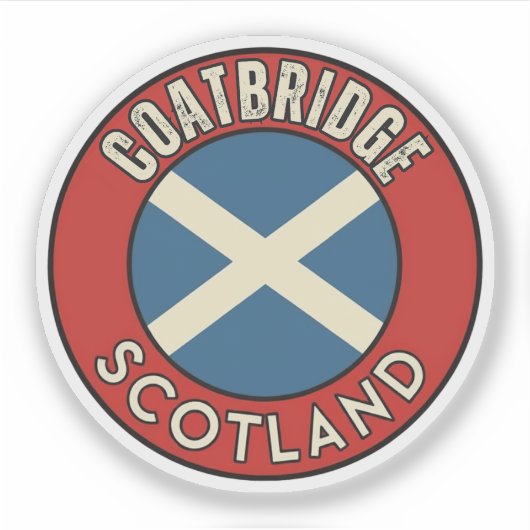 Coatbridge, Schotland Sticker (Voorkant)