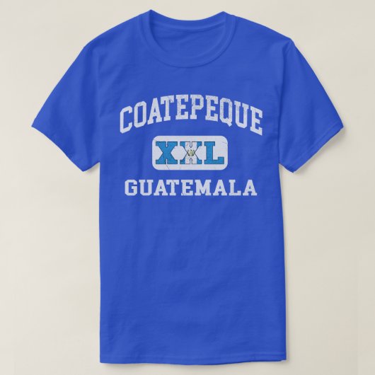 Coatepeque Guatemala XXL Atletisch ontwerp 1 T-shirt (Design voorkant)