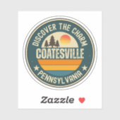 Coatesville, Pennsylvania Sticker (Vel)