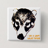Coati-Button Vierkante Button 5,1 Cm (Voorkant)