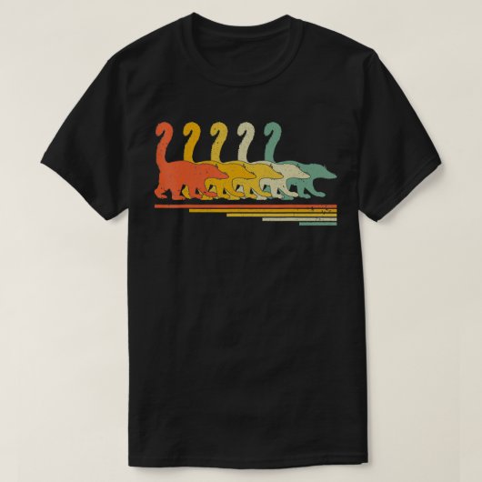  Coati Lover Retro 70s 80s Graphic Animals T-shirt (Design voorkant)