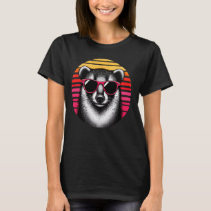 Coati Retro  Sunset Animal Zonnebril 70s T-shirt