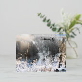 Coaticook, Qc Folie Feestdagen Briefkaart (Staand Voorkant)