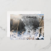 Coaticook, Qc Folie Feestdagen Briefkaart (Voorkant / Achterkant)