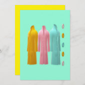 COATS MODE KLEDING ONTWERP KAART (Voorkant / Achterkant)