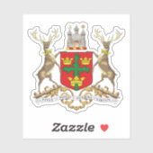 Coats of arms of the city of Nottingham, England Sticker (Vel)