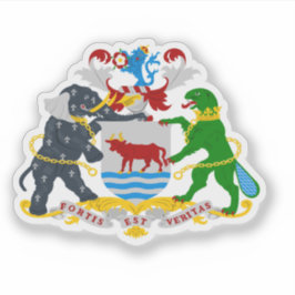 Coats of arms of the city of Oxford, England Sticker