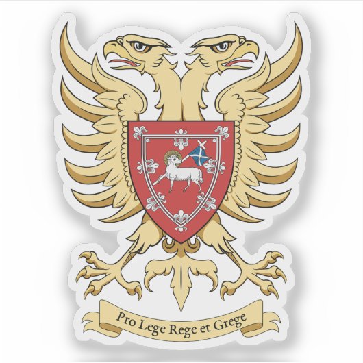 Coats of arms of the city of Perth, Scotland Sticker (Voorkant)