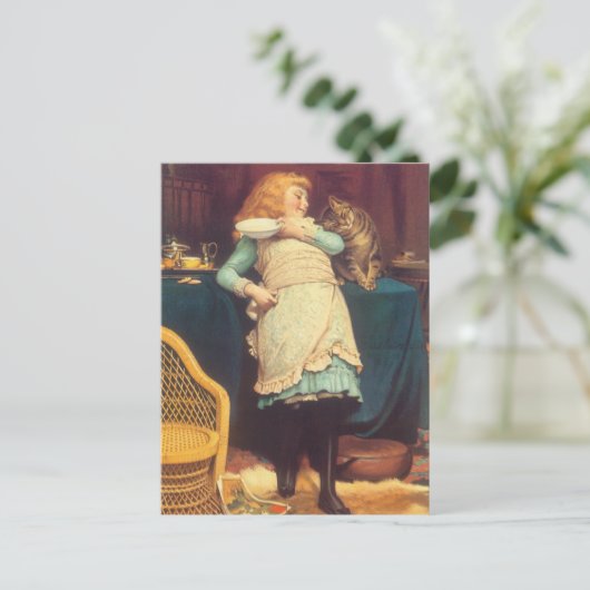 Coaxing Beter dan Teasing Charles Burton Barber Briefkaart (Staand voorkant)