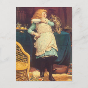 Coaxing Beter dan Teasing Charles Burton Barber Briefkaart