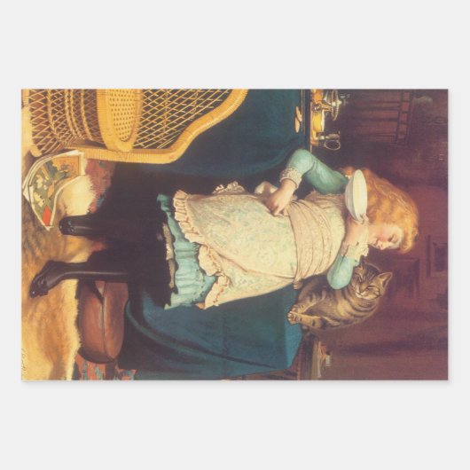 Coaxing Beter dan Teasing Charles Burton Barber Inpakpapier Vel (Voorkant)