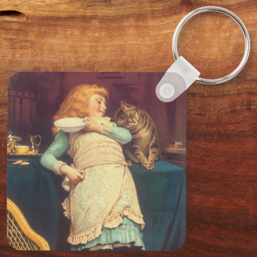 Coaxing Beter dan Teasing Charles Burton Barber Sleutelhanger (Achterkant)