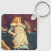 Coaxing Beter dan Teasing Charles Burton Barber Sleutelhanger (Achterkant)