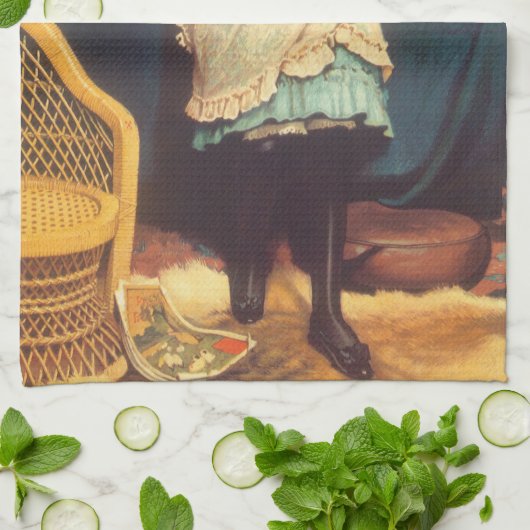 Coaxing Beter dan Teasing Charles Burton Barber Theedoek (Gevouwen)