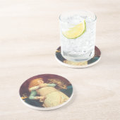 Coaxing Beter dan Teasing Charles Burton Barber Zandsteen Onderzetter (Zijkant)