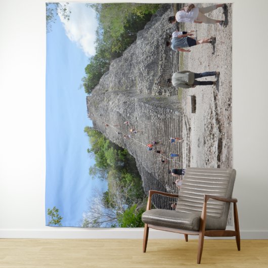 Coba Piramide Mayan Ruïnes Riviera Maya Mexico Wandkleed (In situ)