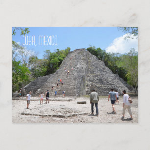 Coba Pyramid Mayan Ruins Yucatan Peninsula Mexico Briefkaart