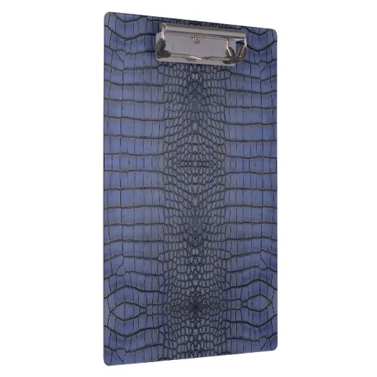 Cobalt Alligator Textuurprint Klembord (Rechts)