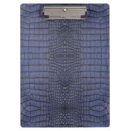 Cobalt Alligator Textuurprint Klembord
