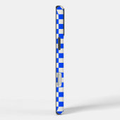 Cobalt and cream checkerboard pattern Case-Mate iPhone case (Achterkant / Rechts)