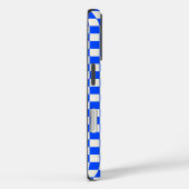 Cobalt and cream checkerboard pattern Case-Mate iPhone case (Achterkant / Rechts)