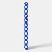 Cobalt and cream checkerboard pattern Case-Mate iPhone case (Achterkant / Links)