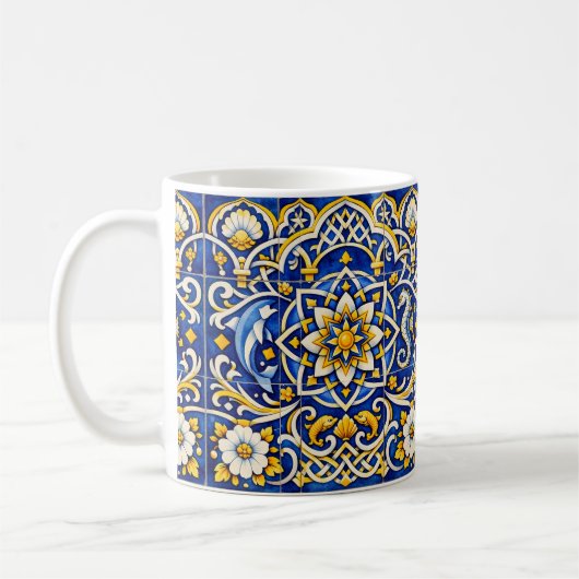 Cobalt Arcway Azulejo Mok (Links)