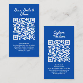 Cobalt Blau Foto Delen Capture Love QR Code  Visitekaartje