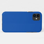 Cobalt Blau Stevige iPhone 11 Hoes (Achterkant (horizontaal))