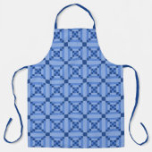 Cobalt Blue Alabama Patchwork Print Schort (Voorkant)