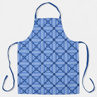 Cobalt Blue Alabama Patchwork Print Schort
