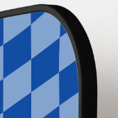 Cobalt Blue Checkerboard Pickleball Paddle (Links Detail)