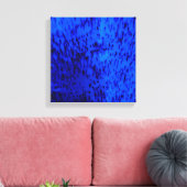 Cobalt Blue Earthenware Canvas Afdruk (Insitu (Woonkamer))