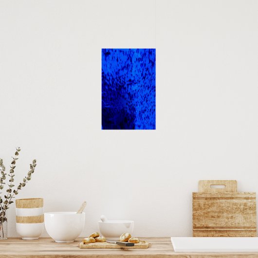 Cobalt Blue Earthenware Poster (Keuken)