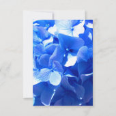 Cobalt blue floral elegant blue hydrangeas Wedding Kaart (Achterkant)