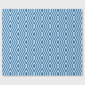 Cobalt Blue Moods Diamond Chevrons Cadeaupapier (Vlak)