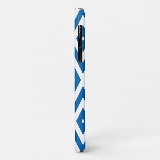 Cobalt Blue Moods Diamond Chevrons Case-Mate iPhone Case (Achterkant/links)