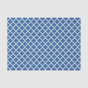 Cobalt Blue Moroccan Tile Trellis Tissuepapier