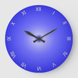 Cobalt Blue Roman Numerals Grote Klok