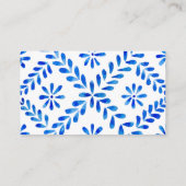 Cobalt Blue Salon Verwijs een vriend korting Visitekaartje (Achterkant)