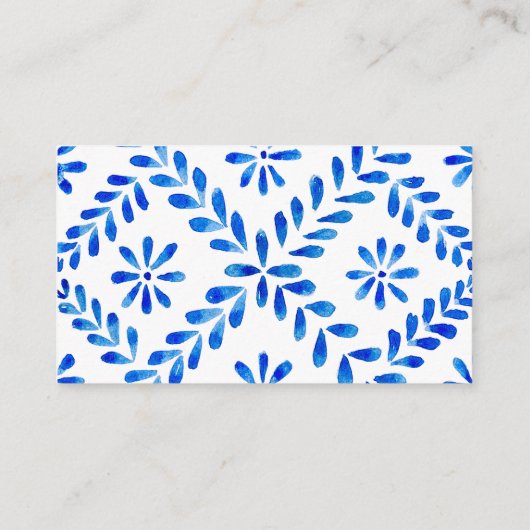 Cobalt Blue Salon Verwijs een vriend korting Visitekaartje (Achterkant)